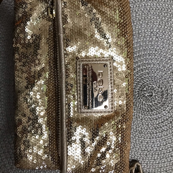 Bebe Gold Sequin Clutch - Picture 2 of 7